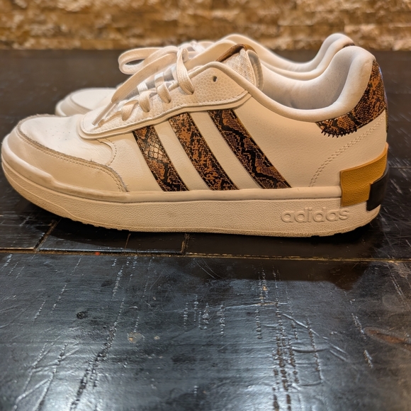adidas Shoes - Adidas Postmove White and Brown Printed Sneakers